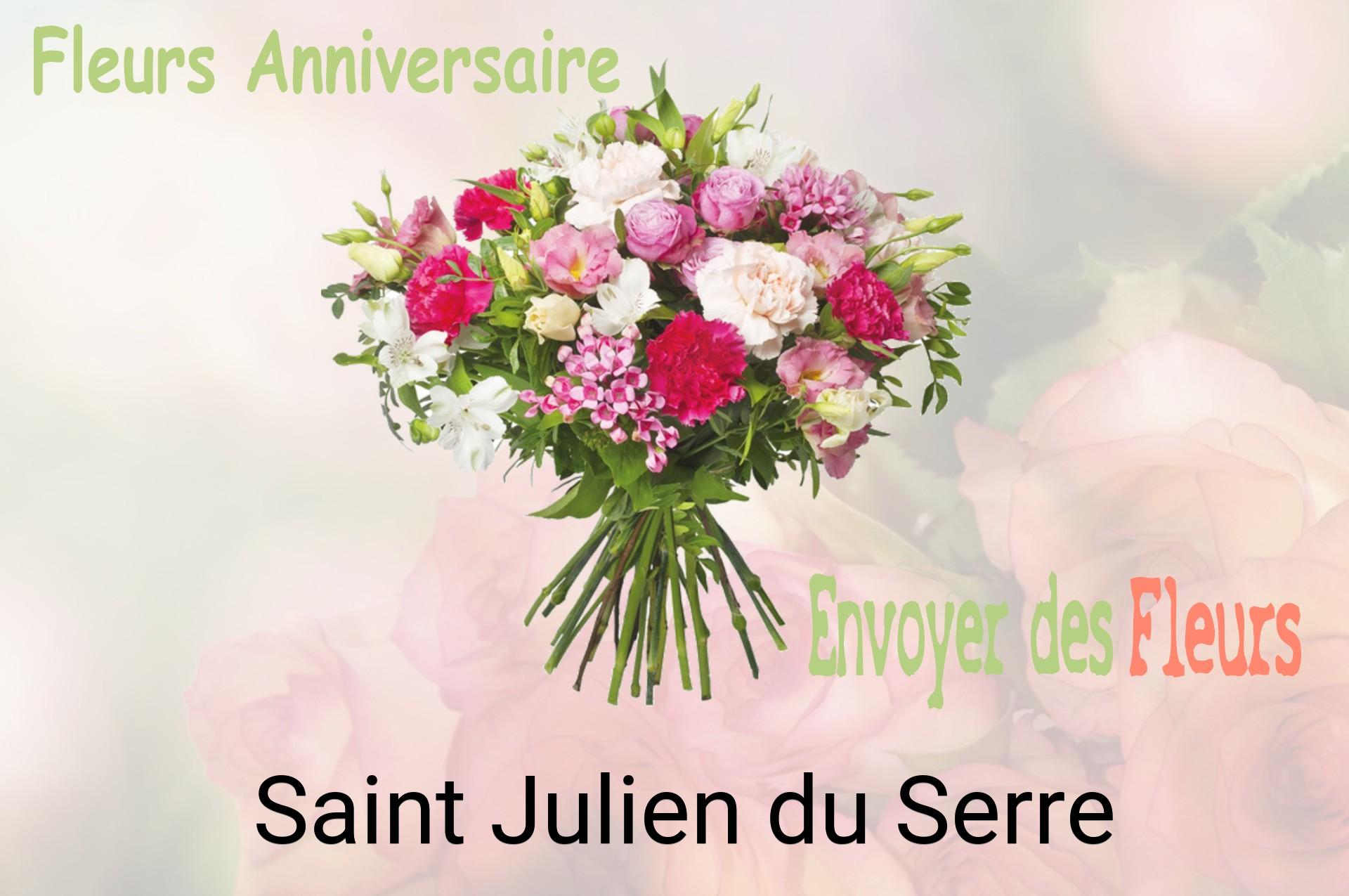 Bouquet de fleurs d’anniversaire livré à Saint-Julien-du-Serre