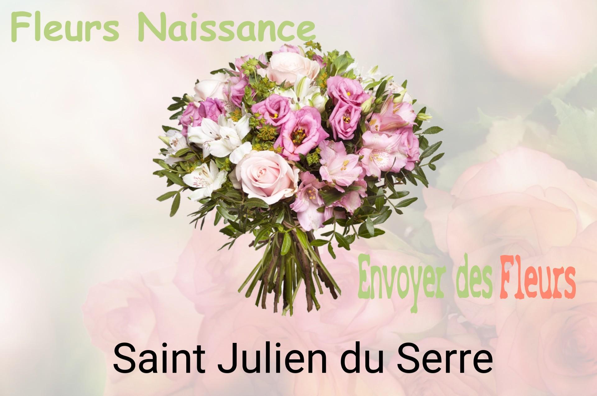 Bouquet de fleurs de naissance livré à Saint-Julien-du-Serre